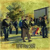 men marching