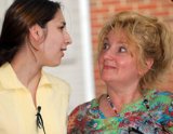 elizabeth talks to mom