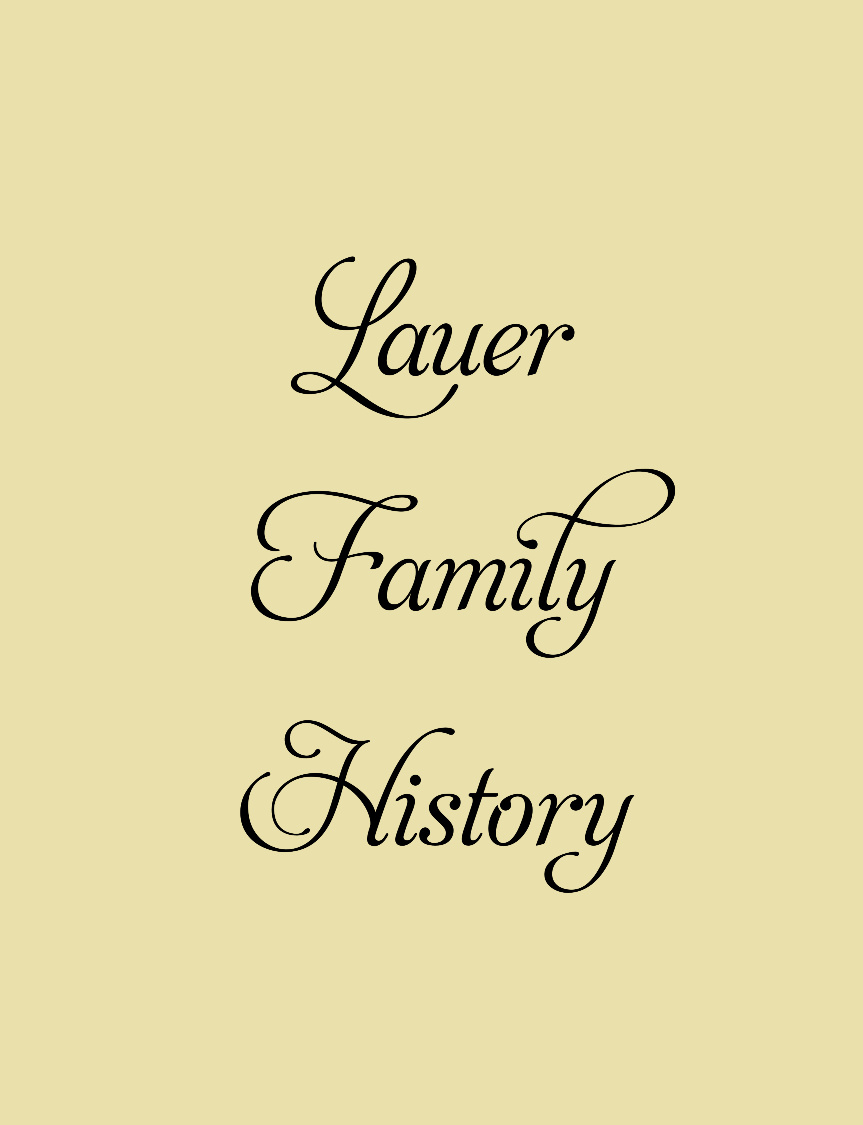 Color cover-Lauer family history