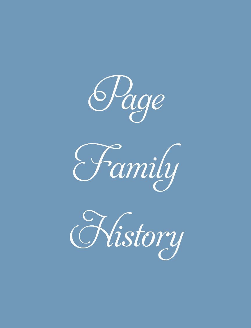Color cover-Page family history