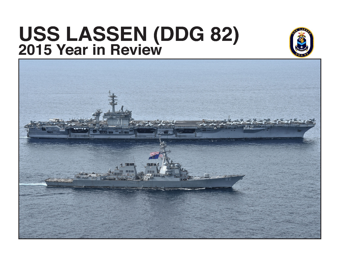 USS LASSEN (DDG 82) Cruise Book 2015