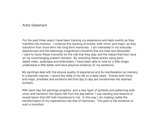 Artist statement page