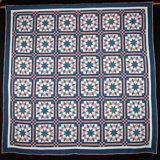 24 Carpenters Wheel Pieced in the 1990's, Quilted 2002-2003