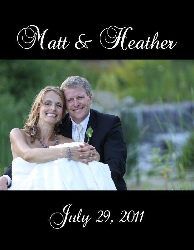 Heather and Matt Bills - July 29, 2011