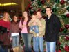 dianna mel jenny austin phil donny visiting santa