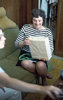 Opening a present 1978