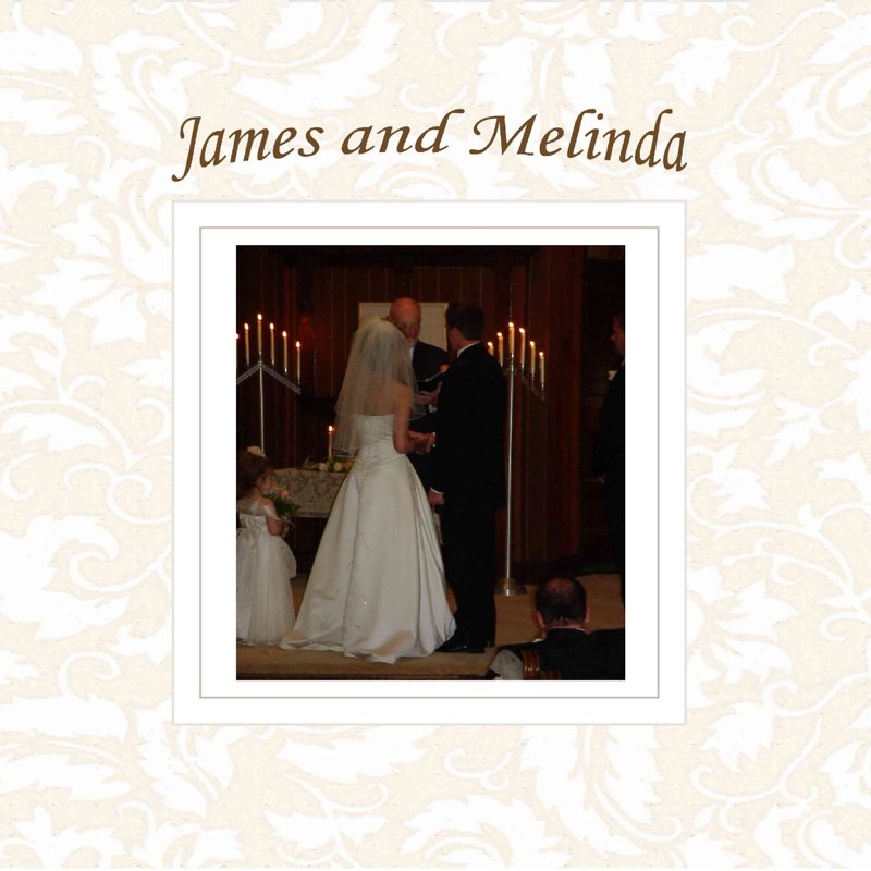 Wedding Album Melinda and James