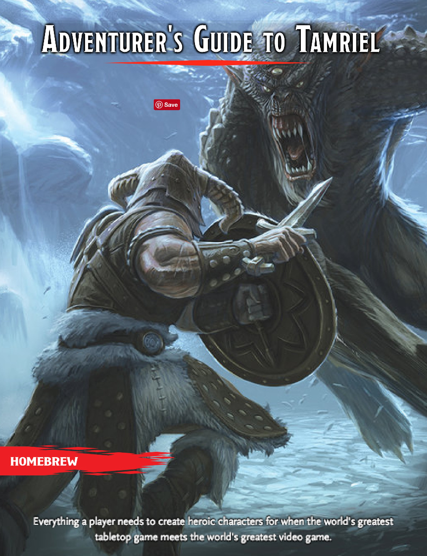 Adventurer&#39;s Guide to Tamriel