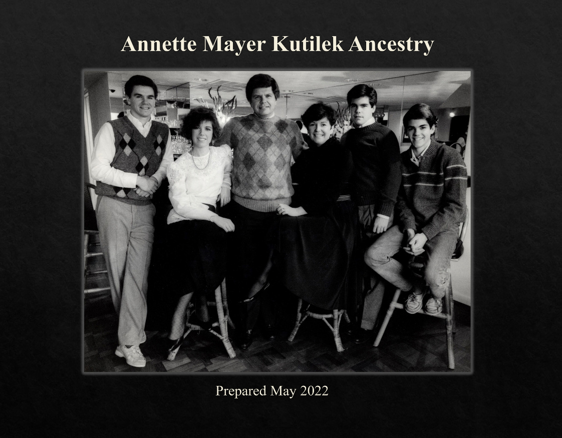 Annette Mayer Kutilek Ancestry 2nd Edition
