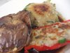 Stuffed peppers and eggplant from Metropol Restaurant