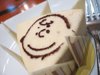 White coffee mousse cake from Charlie Brown Cafe
