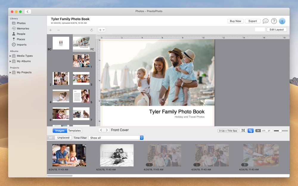 PrestoPhoto App in Light Mode for macOS