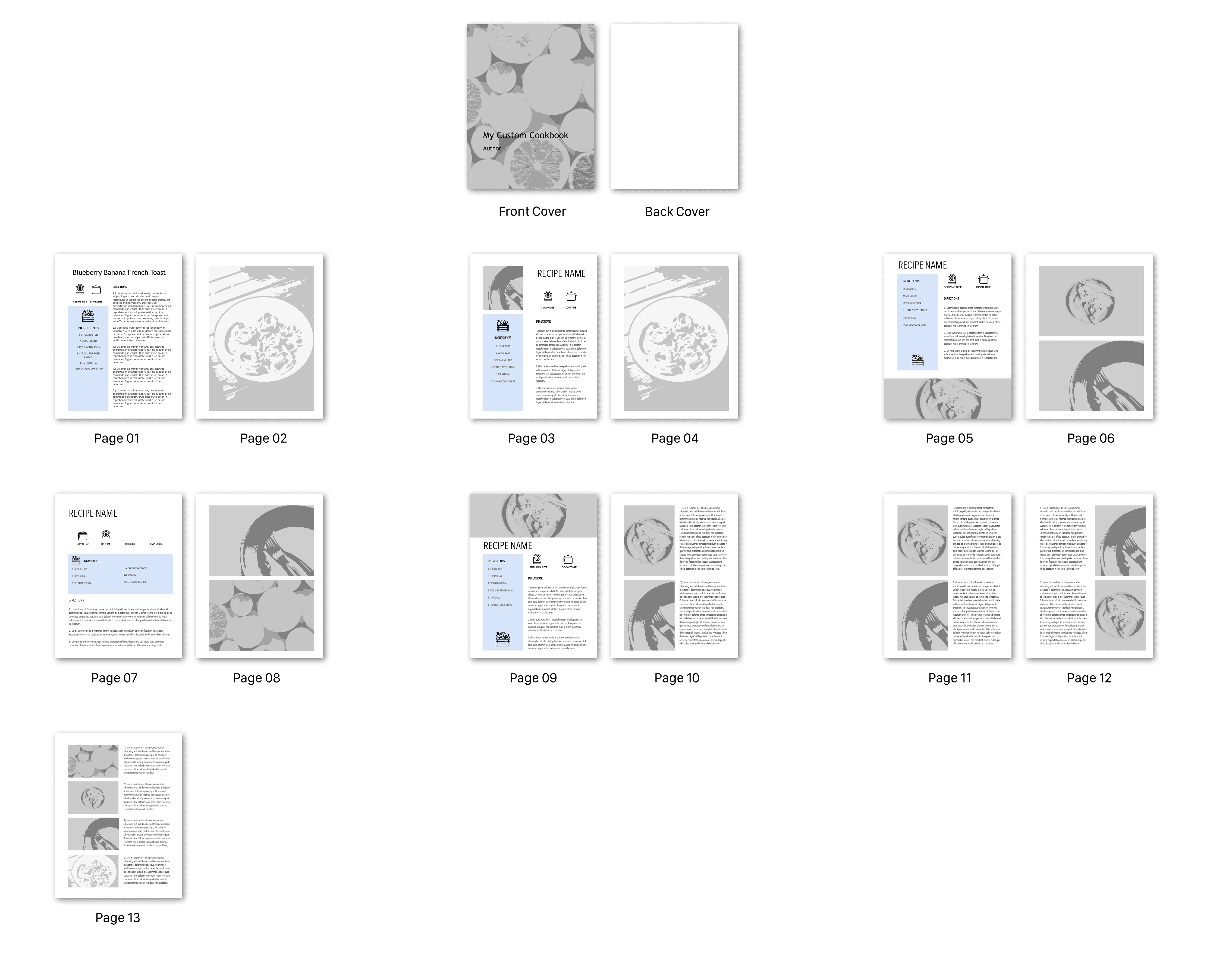 Make Your Own Cookbook - See Cookbook Templates