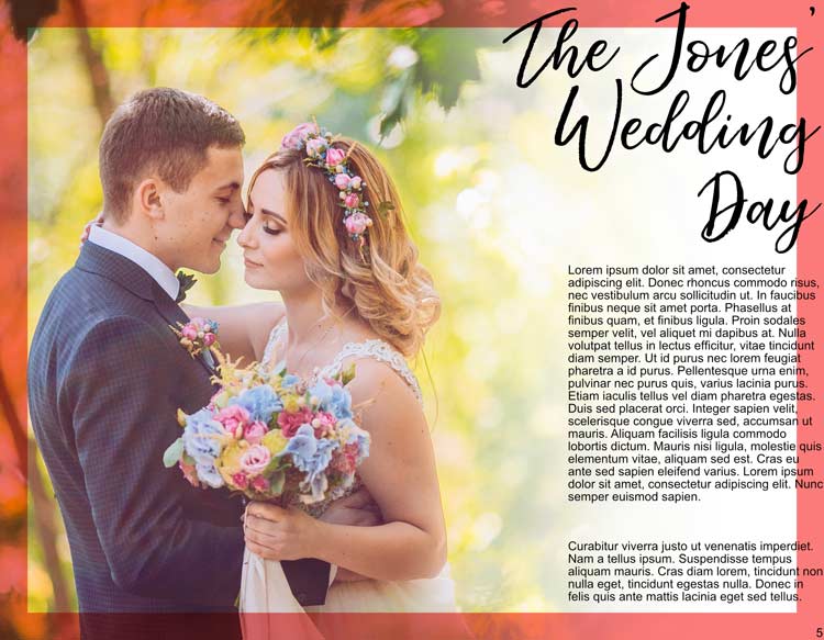 Example of a page improperly designed for print