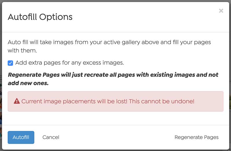 Screenshot of Auto Fill