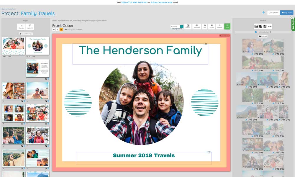 Screenshot of Online Designer