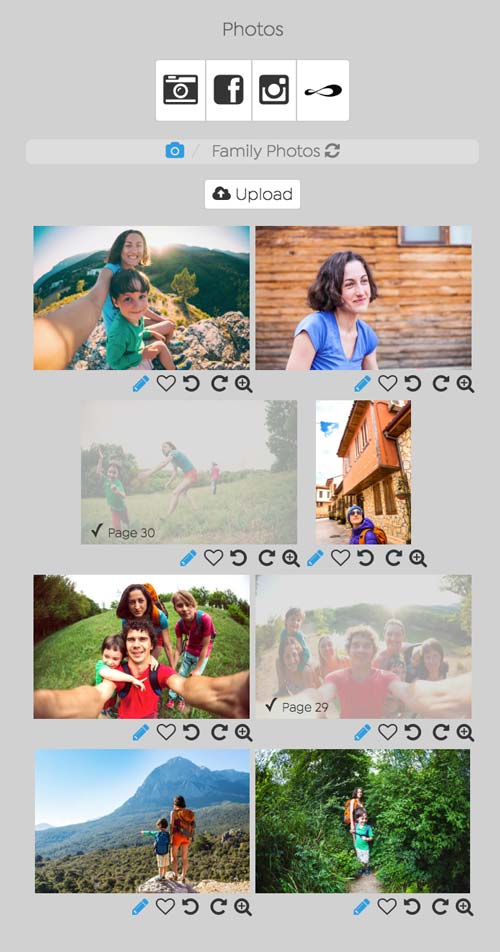 Screenshot of Photo Panel