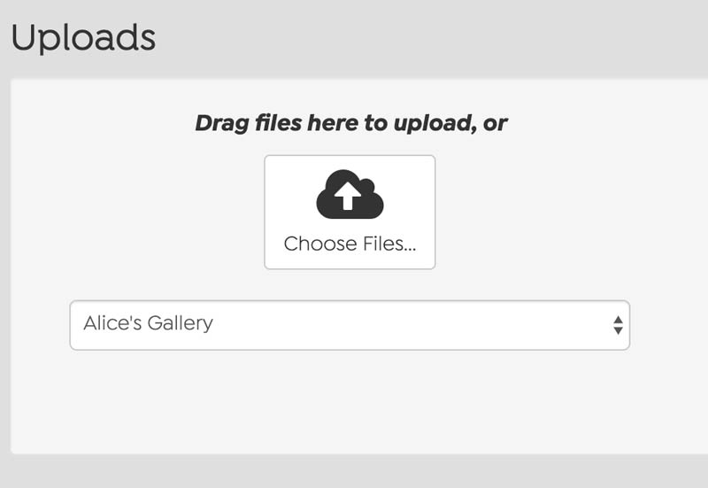 Screenshot of Upload Methods