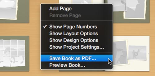 iPhoto Save PDF