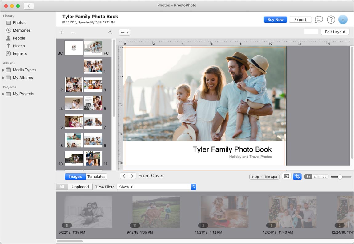 Presto Photo Start Screen