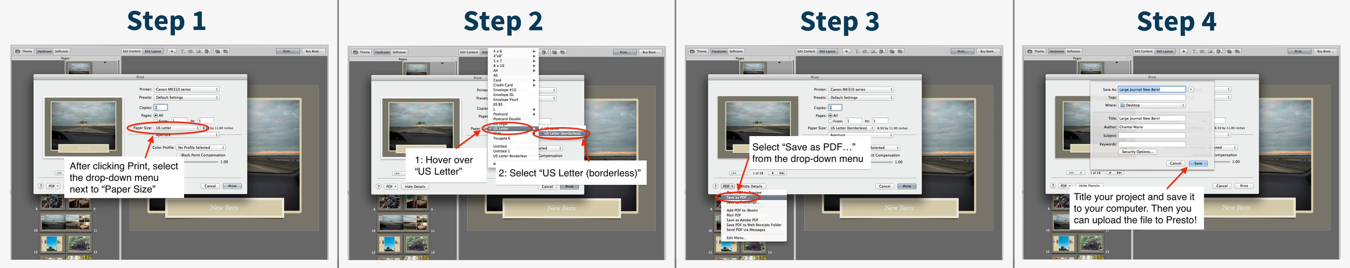 Aperture White Borders in PDF