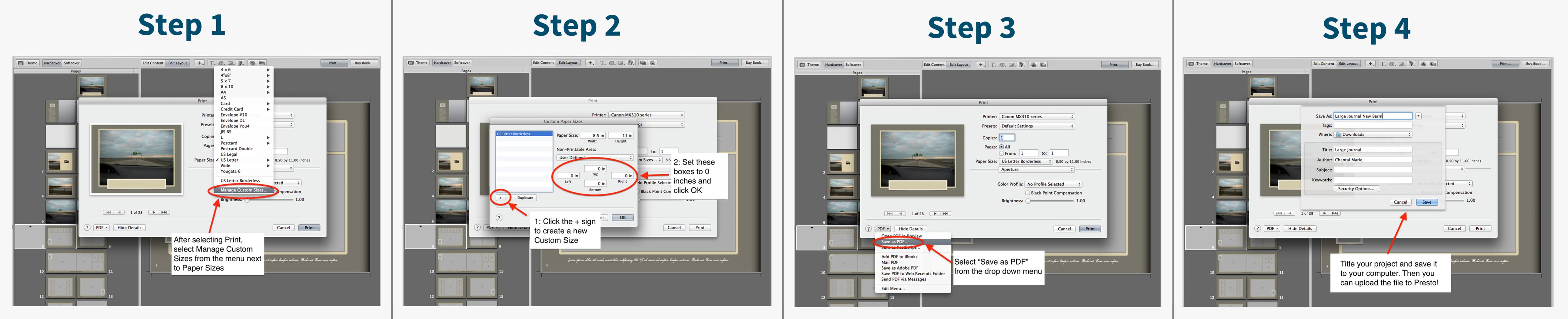 Aperture White Borders in PDF
