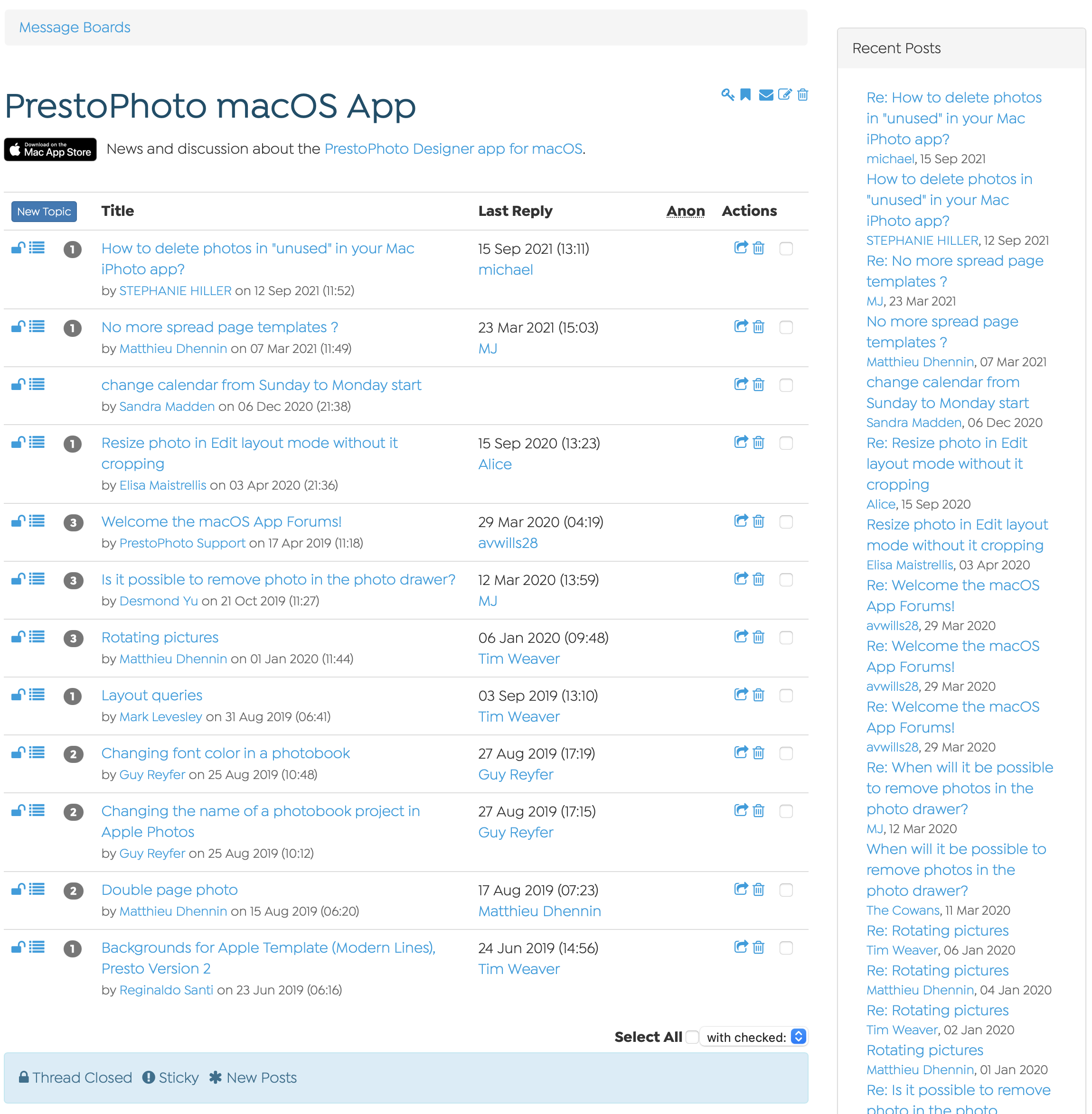 PrestoPhoto App Forum