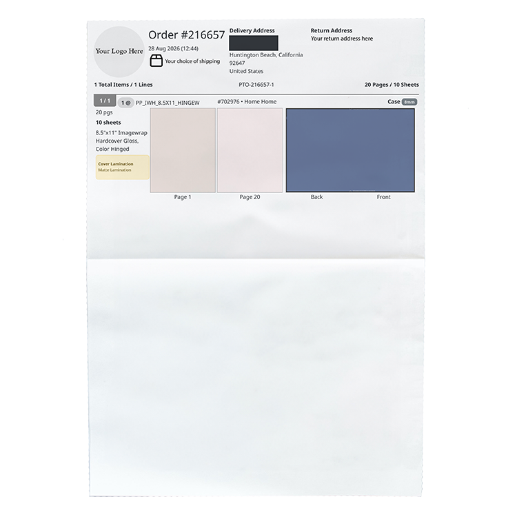 Order Sheet Example
