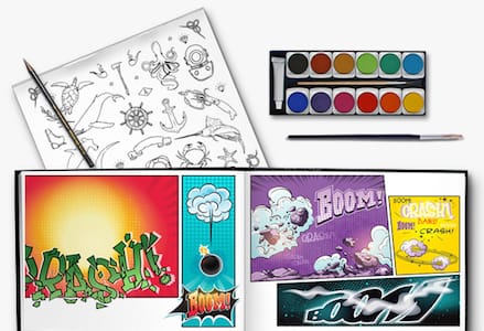 Comic photo book mobile
