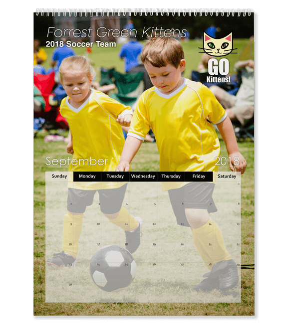 Sports Teams Portrait Photo Calendar