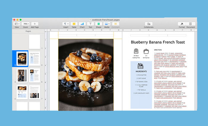 Cookbook Recipe Book Template