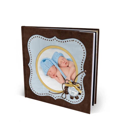 Personalized Welcome Baby Girl 8.5x11 Premade Scrapbook Binder