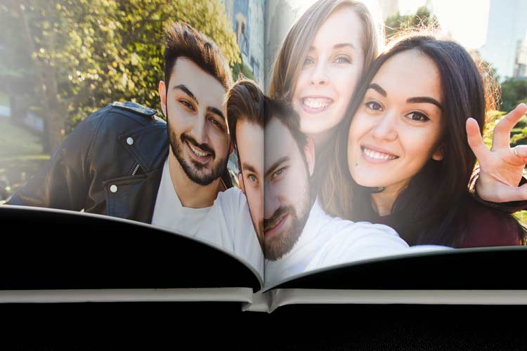 Traditional Bound Photo Book Gutter