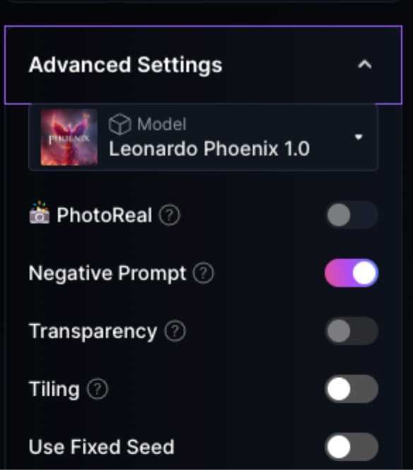 Advanced Settings