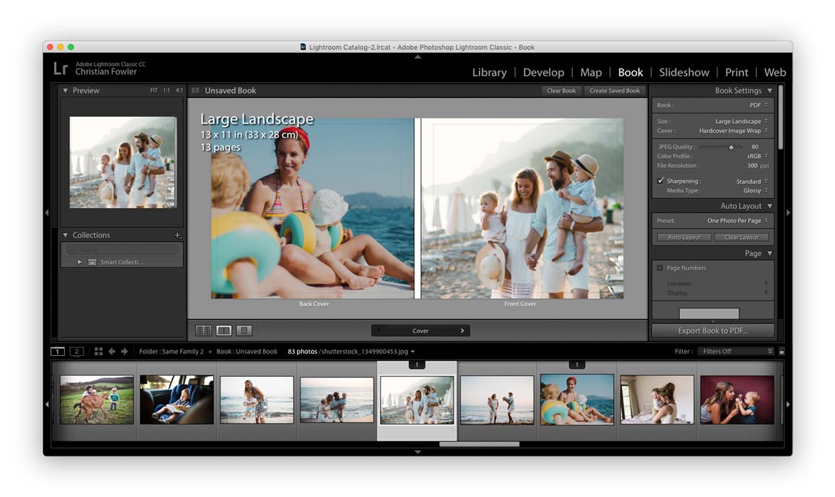 Screenshot of Photo Book made in Apple Aperture