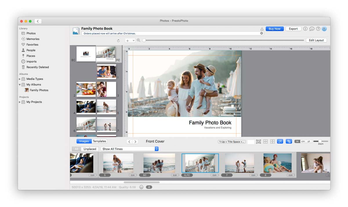 Screenshot of the PrestoPhoto App in Apple Photos