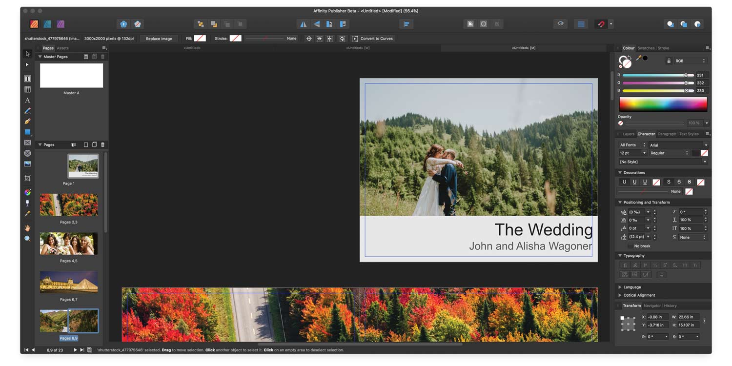 Affinity Publisher Screen Shot
