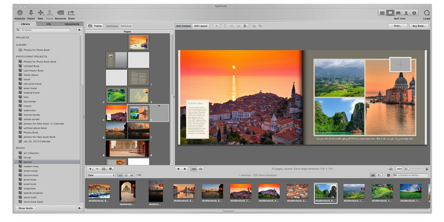 Apple Aperture Screenshot