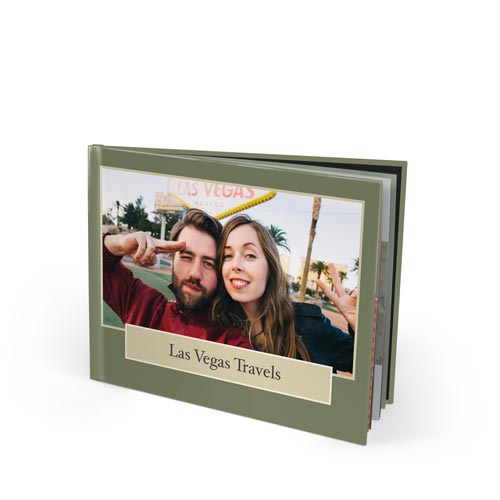 11x8.5 Hinged Layflat Hardcover Photo Book with Velvet 250 Hinged Photo Paper