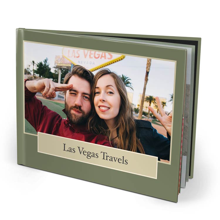 11x8.5 Layflat Hardcover with Hinged Velvet 180 Photo Paper