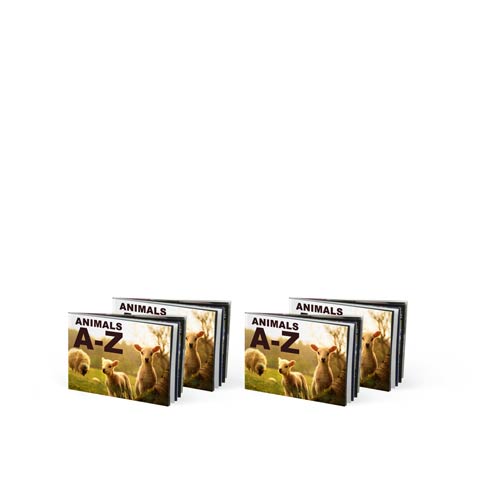 3.75"x2.5" Softcover Photo Book, Premium 150 Photo Paper, Mini Book 4-Pack